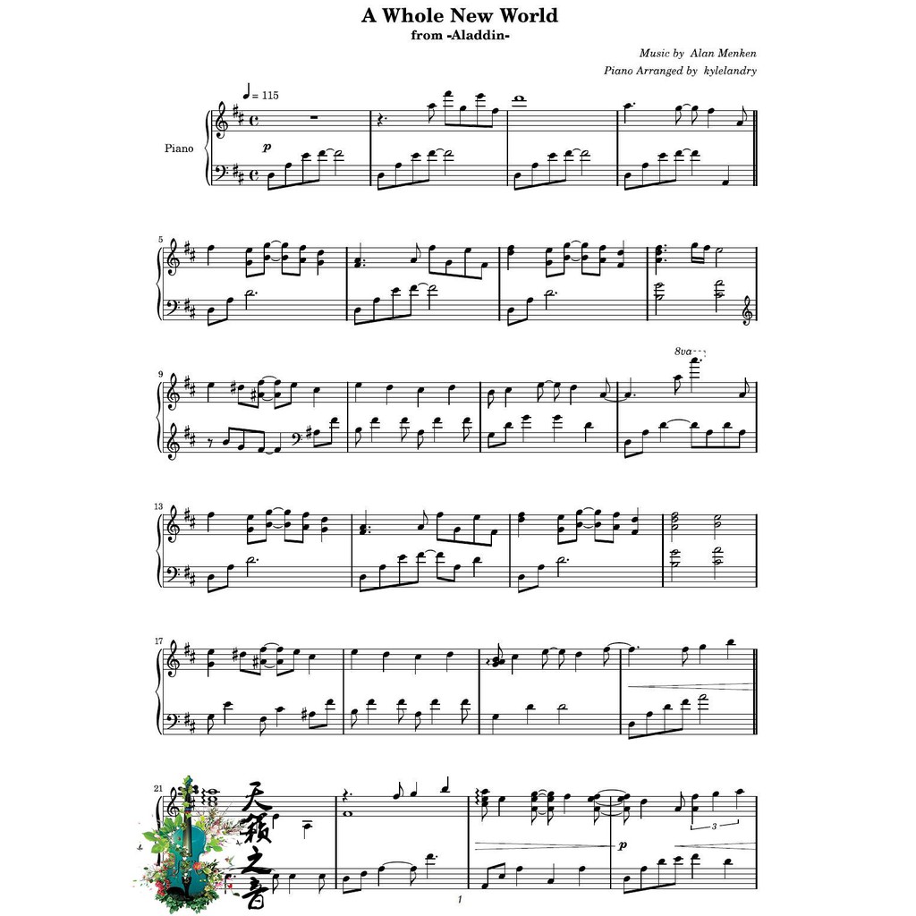 Kyle Landry Part Of Your World Sheet Music