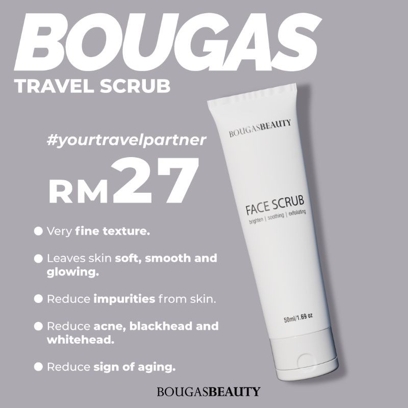 TRAVEL PACK FACE SCRUB BOUGAS BEAUTY