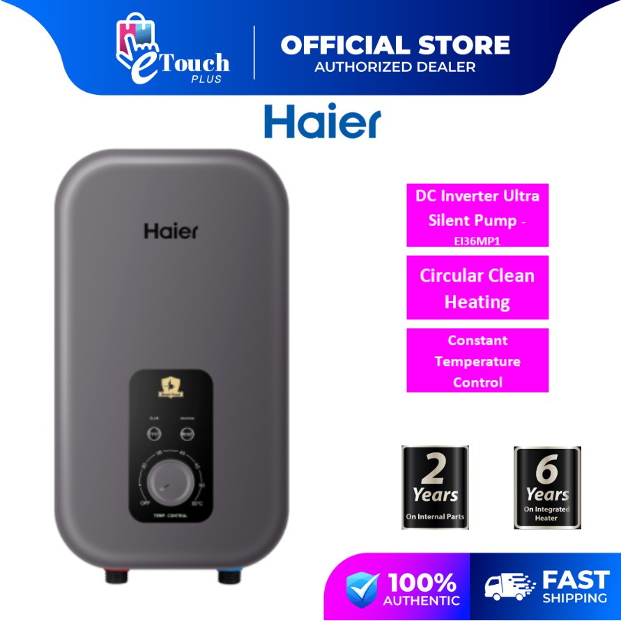 Haier Silent Inverter DC Pump Water Heater EI36MP1