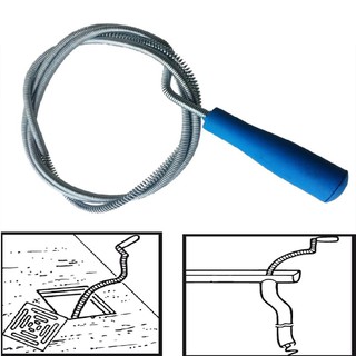 1.25M Long Flexible Spring Drain Cleaner Unblocker Waste Pipe Sink Toilet Tool 