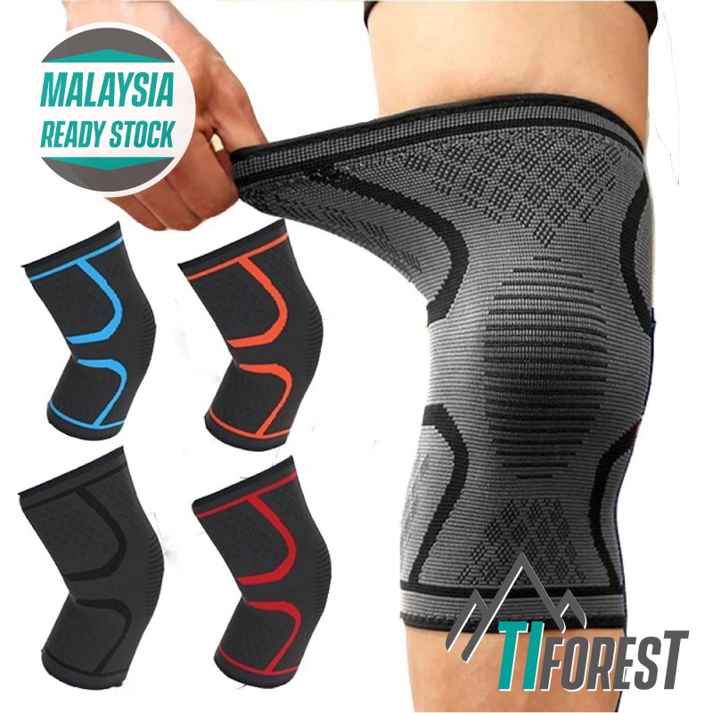 1PCS Anti Slip Elastic Compression Sleeve Knee Guard Knee Brace Knee Support Knee Pad Outdoor Sports Pelindung Lutut