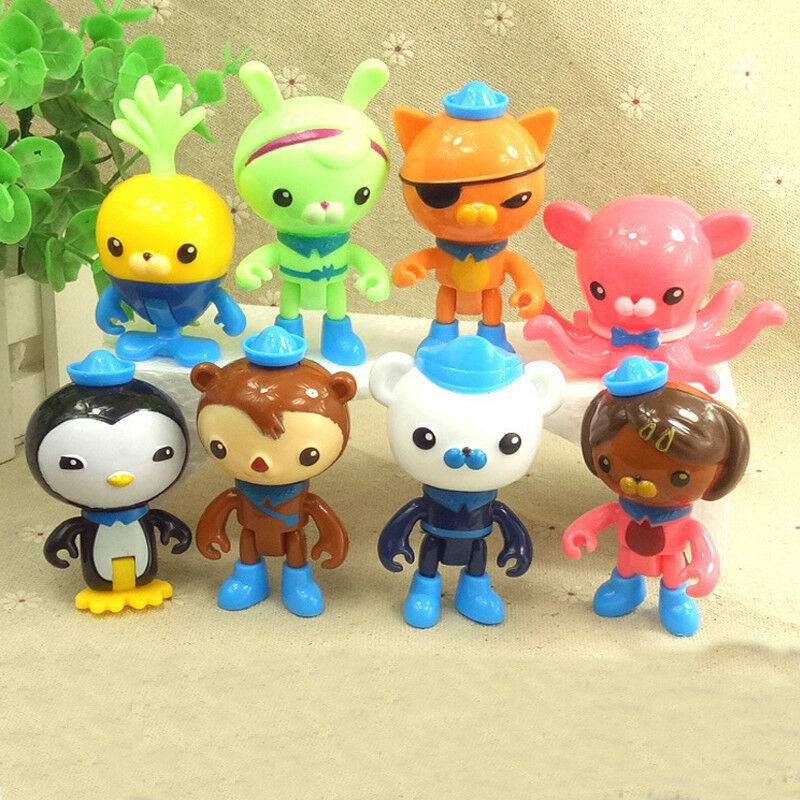 8PCS Octonauts Octo-Crew Action Figure Kid Childrens Toy Doll Gift ...