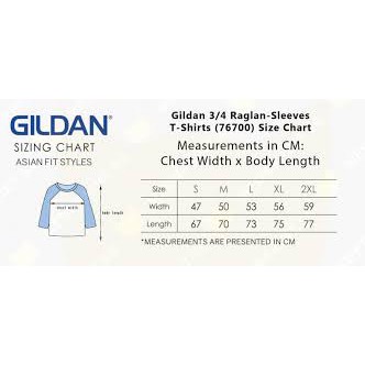 Gildan 76700 3/4 Sleeve Baseball T - T-SHIRT SHANGHAI, SCREEN PRINTING