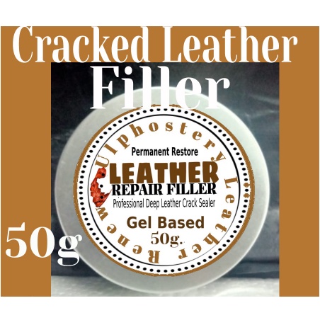 Furniture Clinic Leather Repair Filler (Black) - Professional Leather Filler Compound For Restoring Holes, Scuffs, Scratches, Cracks, And Tears In Furniture, Car Seats, Sofas &amp; More - 50ml