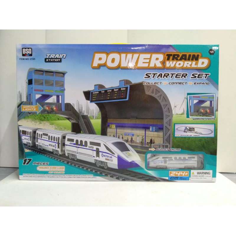 Track Train Station Set Power Train World Toys Track Set | Shopee Malaysia