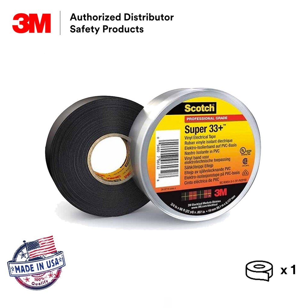 3M Scotch Super 33+ Vinyl Electrical Tape/Wire Tape/Electrical ...