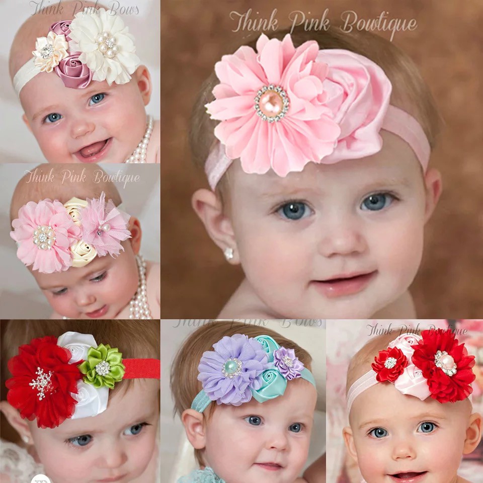 Baby Girls Sweetie Flowers Design Handmade Headband Hair band | Shopee  Malaysia