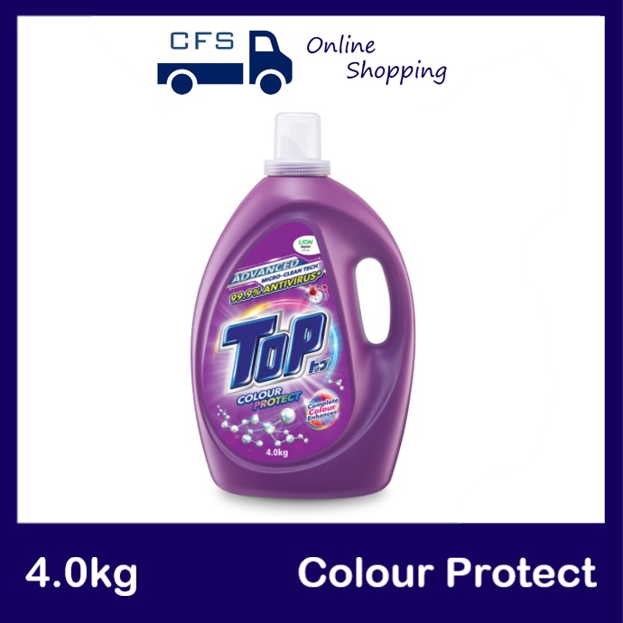 TOP Liquid Laundry Detergent Colour Protect (4kg) Shopee Malaysia