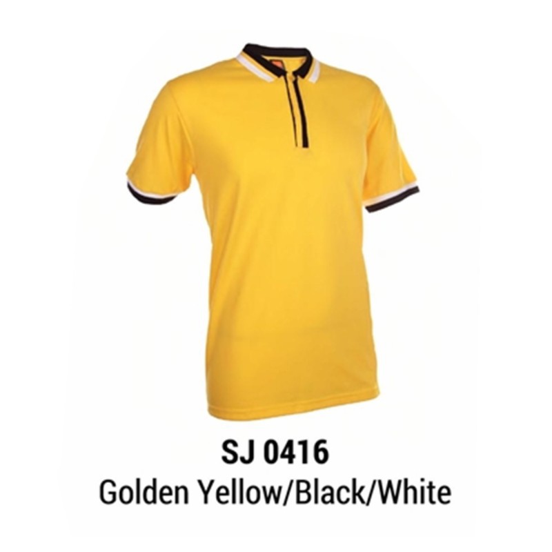 polo shirt yellow black