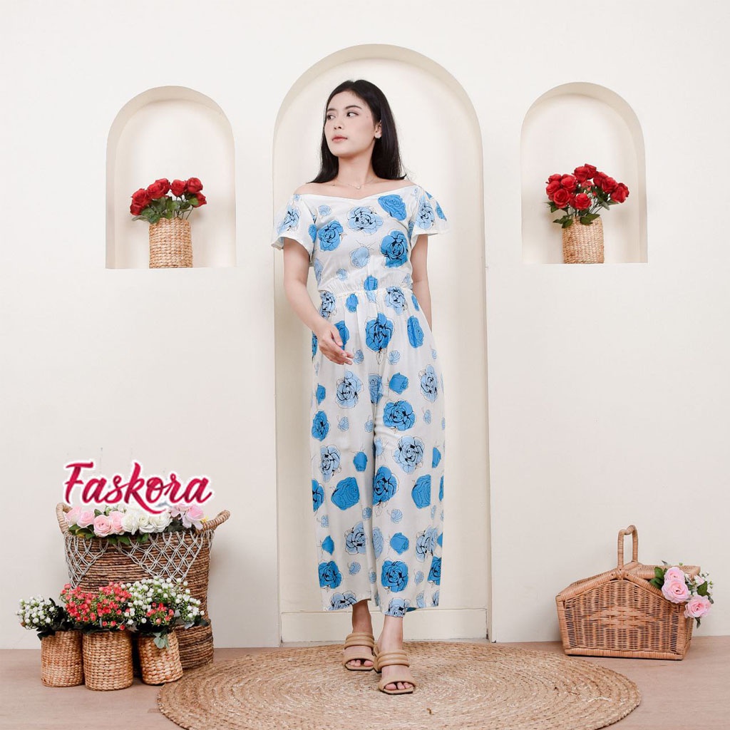 Jumpsuit Shirt Tiedye Tiedye Jumswit Jampsuit Trousers Adult Women Culottes Jumbo Floral Print