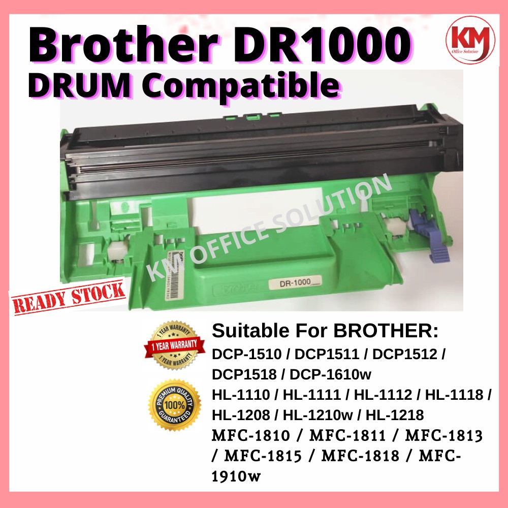 Brother DR-1000 DRUM Compatible HL 1110 DCP 1510 MFC 1810 MFC 1815 HL ...