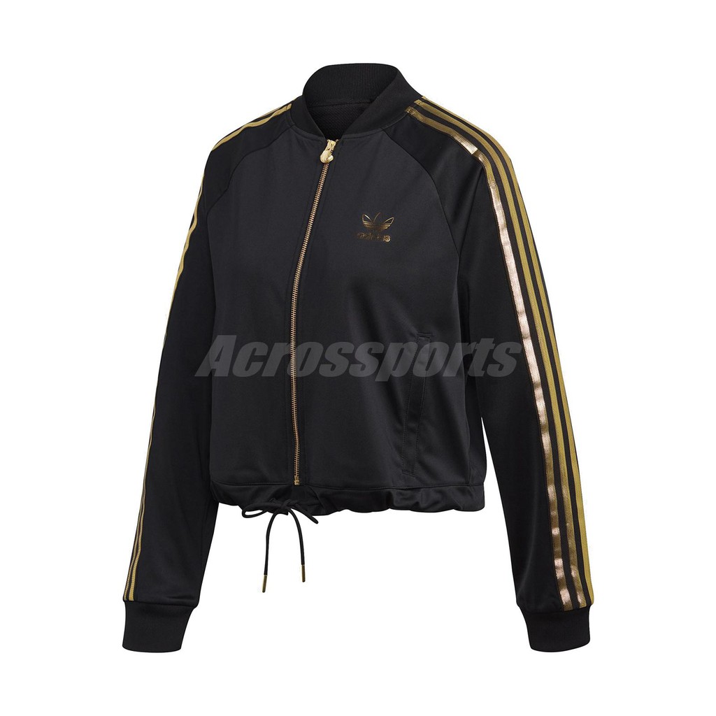 adidas sst track jacket women's black