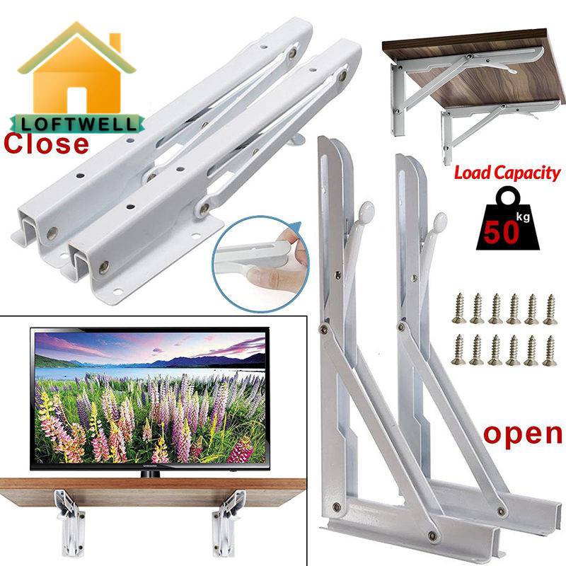 Decorative Metal Angle Folding Display Shelf Bracket Racking