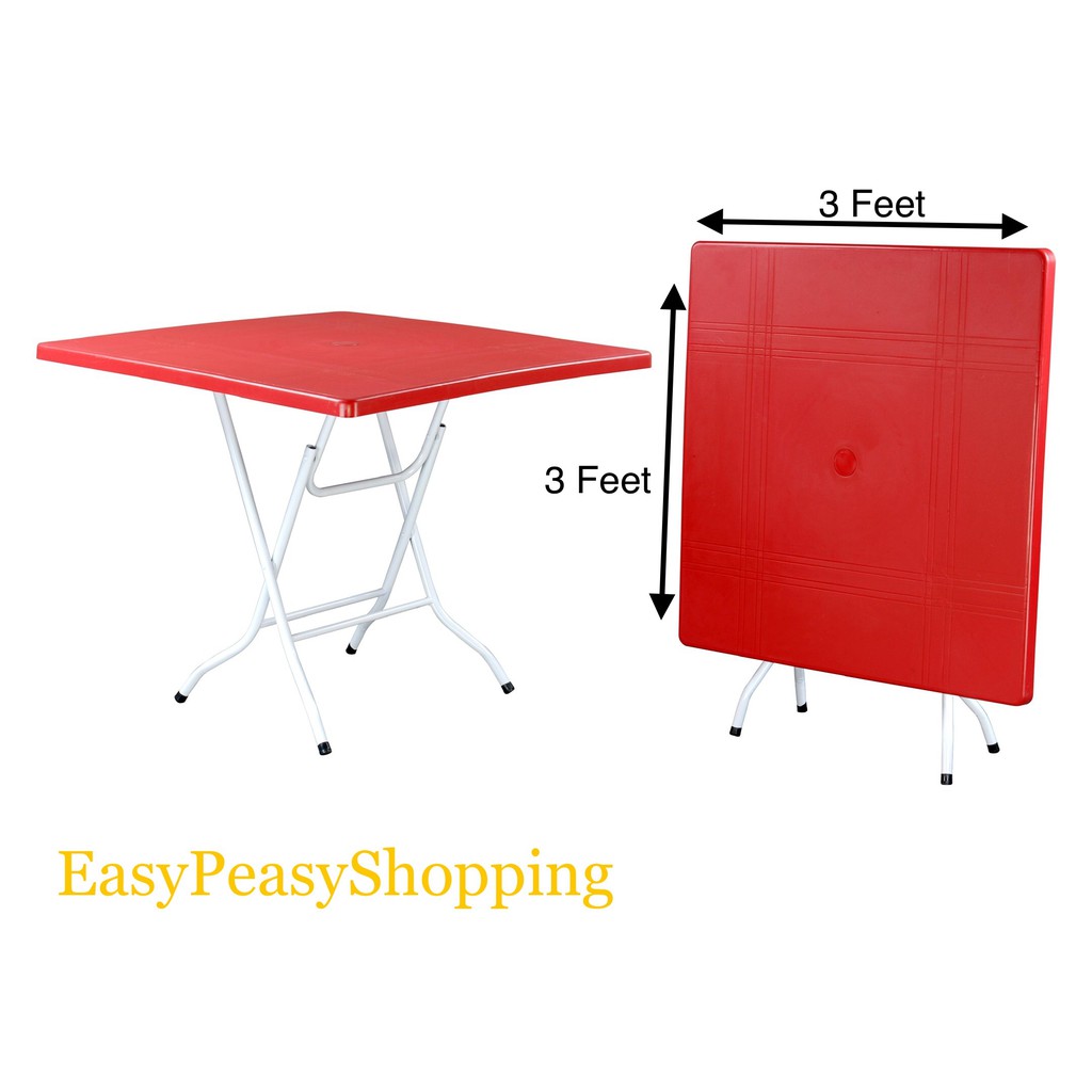  Meja  Pasar  Malam  3x3 Foldable Plastic Dining Table 3 x 