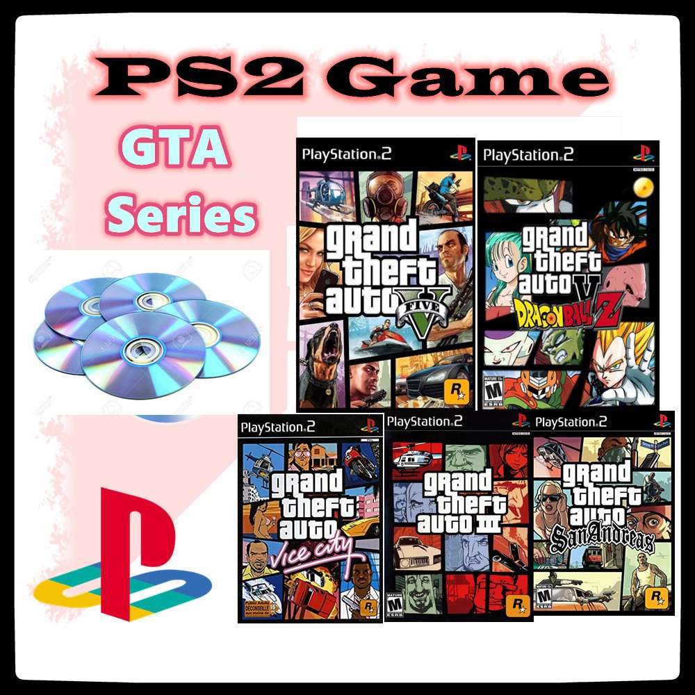 Buy Ps2 Game Gta Series San Andreas Gta 3 Gta V Gta Dragon Ball Z Vice City Good Quality Purpleray Cd Seetracker Malaysia