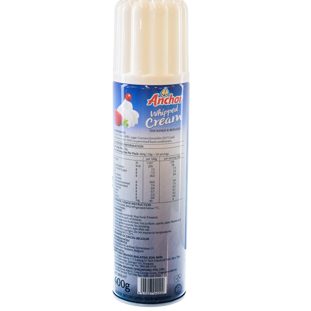 Anchor Aerosol Whipped Cream 400ml Shopee Malaysia