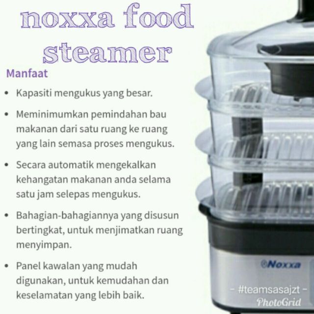 Noxxa Food Steamer 256457 Shopee Malaysia