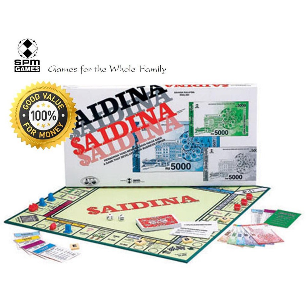 Ready stock!!! SAIDINA BOARD GAMES STANDARD ORIGINAL SPM BRAND SCHOOL GAMES