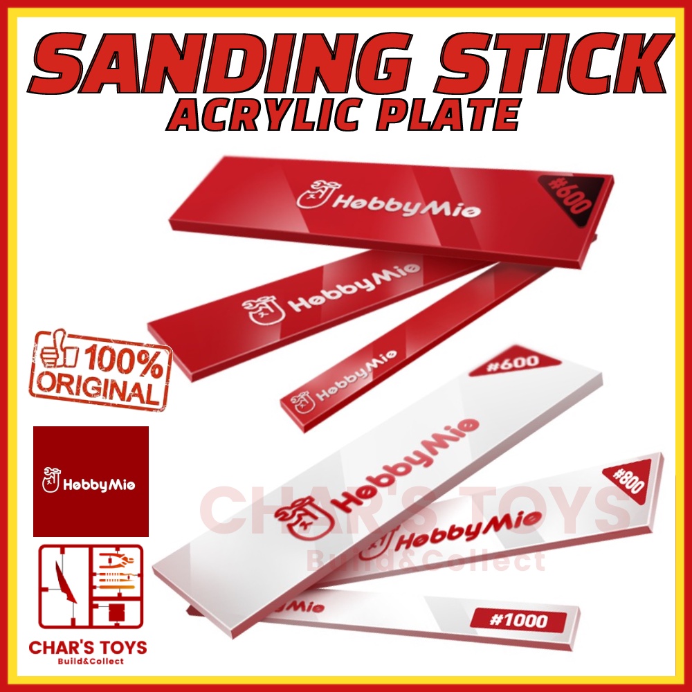 HOBBYMIO SANDING STICK SANDING PLATE SANDPAPER HOLDER FOR HOBBY FIGURE