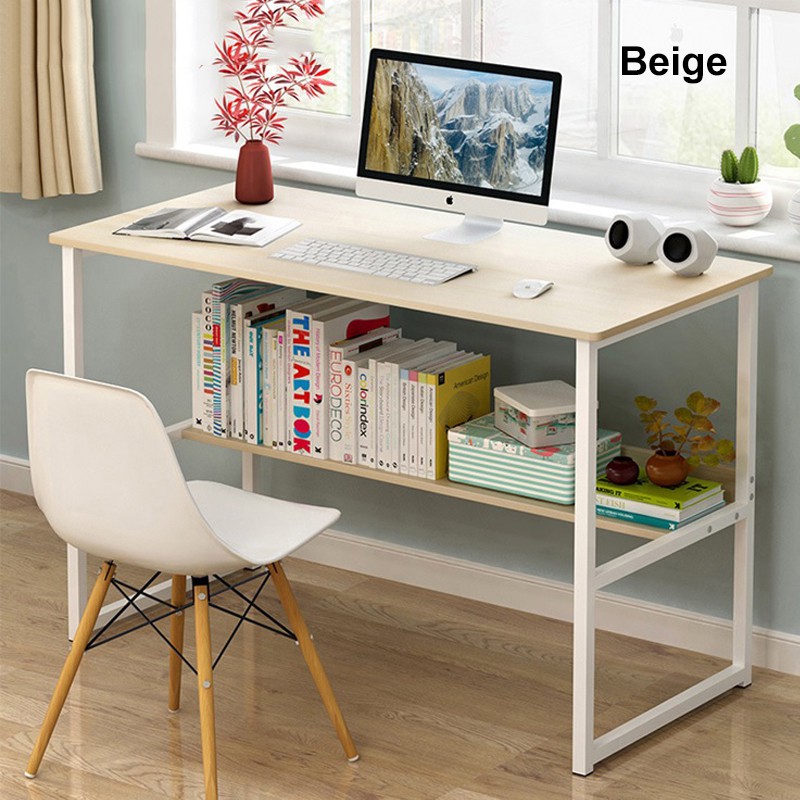 Mf Design Zainos Simple Modern Home Office Wooden Table Computer