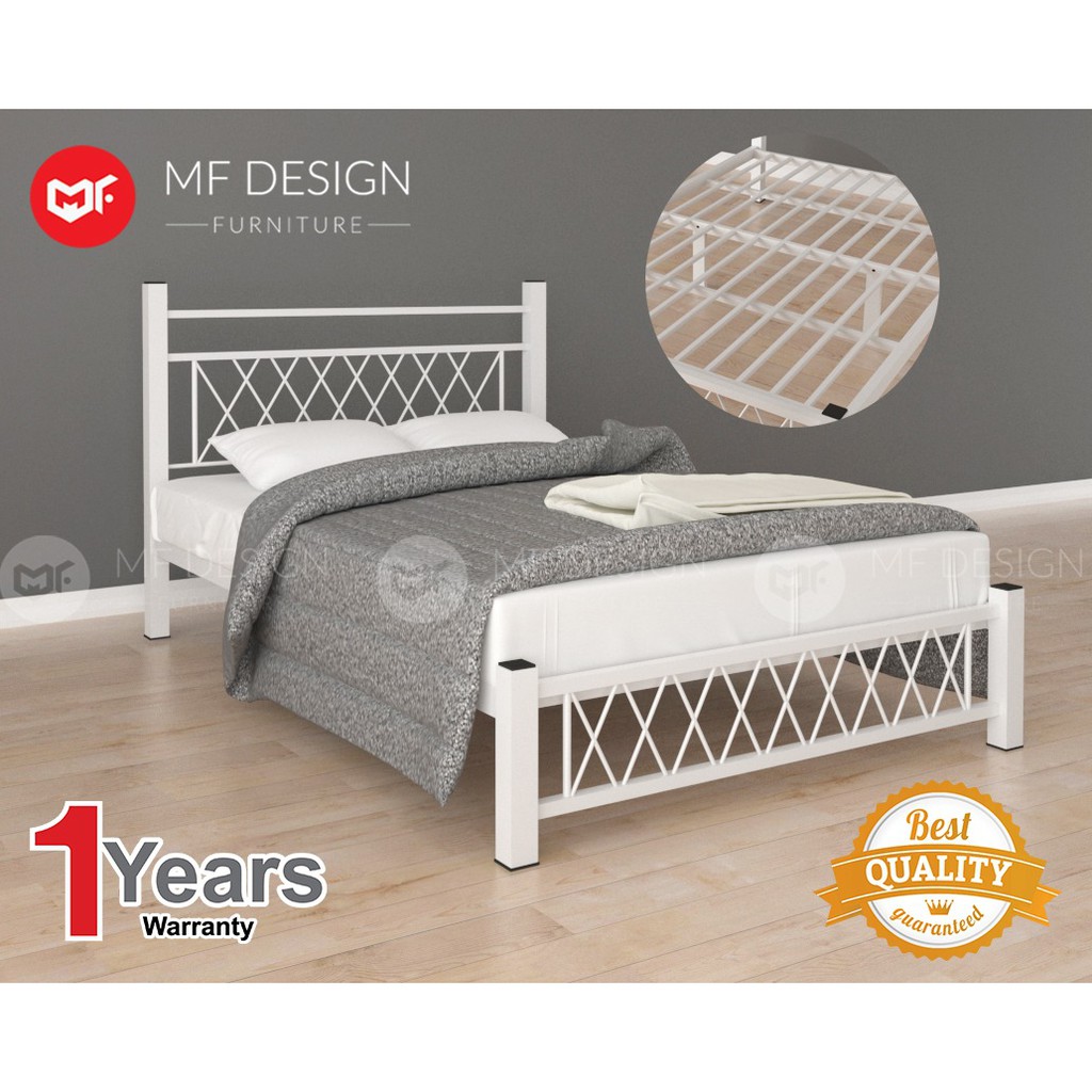 (With Box)MF DESIGN NESTS SUPER BASE QUEEN SIZE METAL BED ...