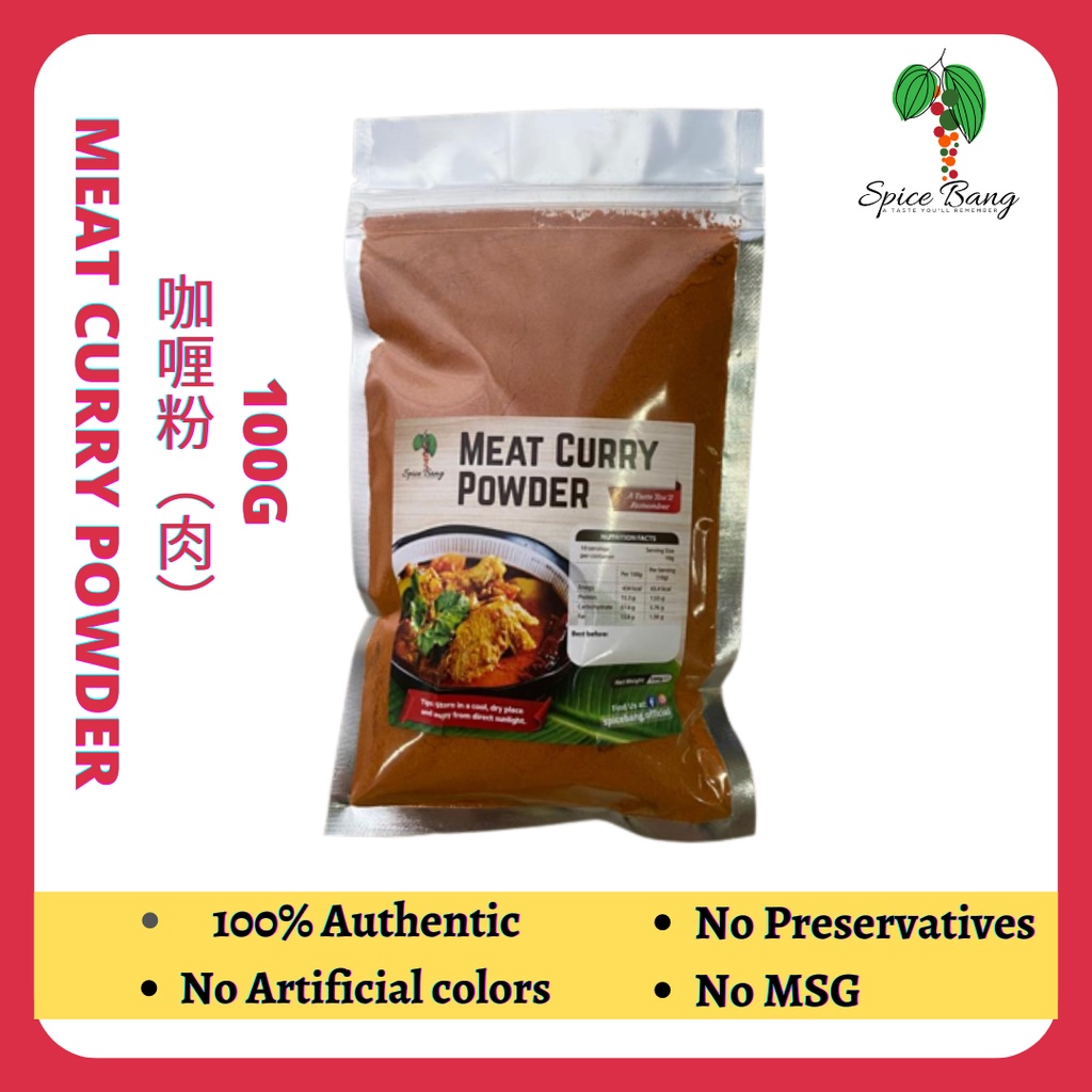 【100g】SPICE BANG's Meat Curry Powder | Serbuk Kari Daging | 正宗咖喱粉（肉）