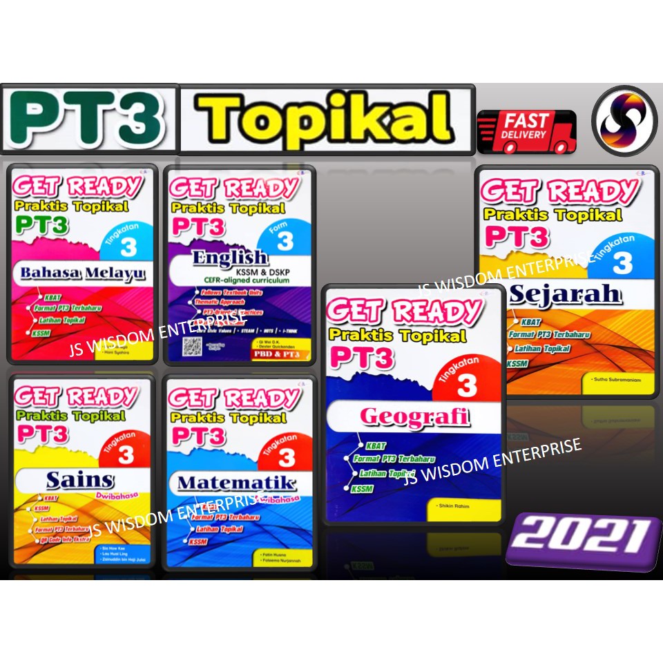 Buku Topikal: 2021 Get Ready Praktis Topikal Pt3 Tingkatan 3 Kssm ...