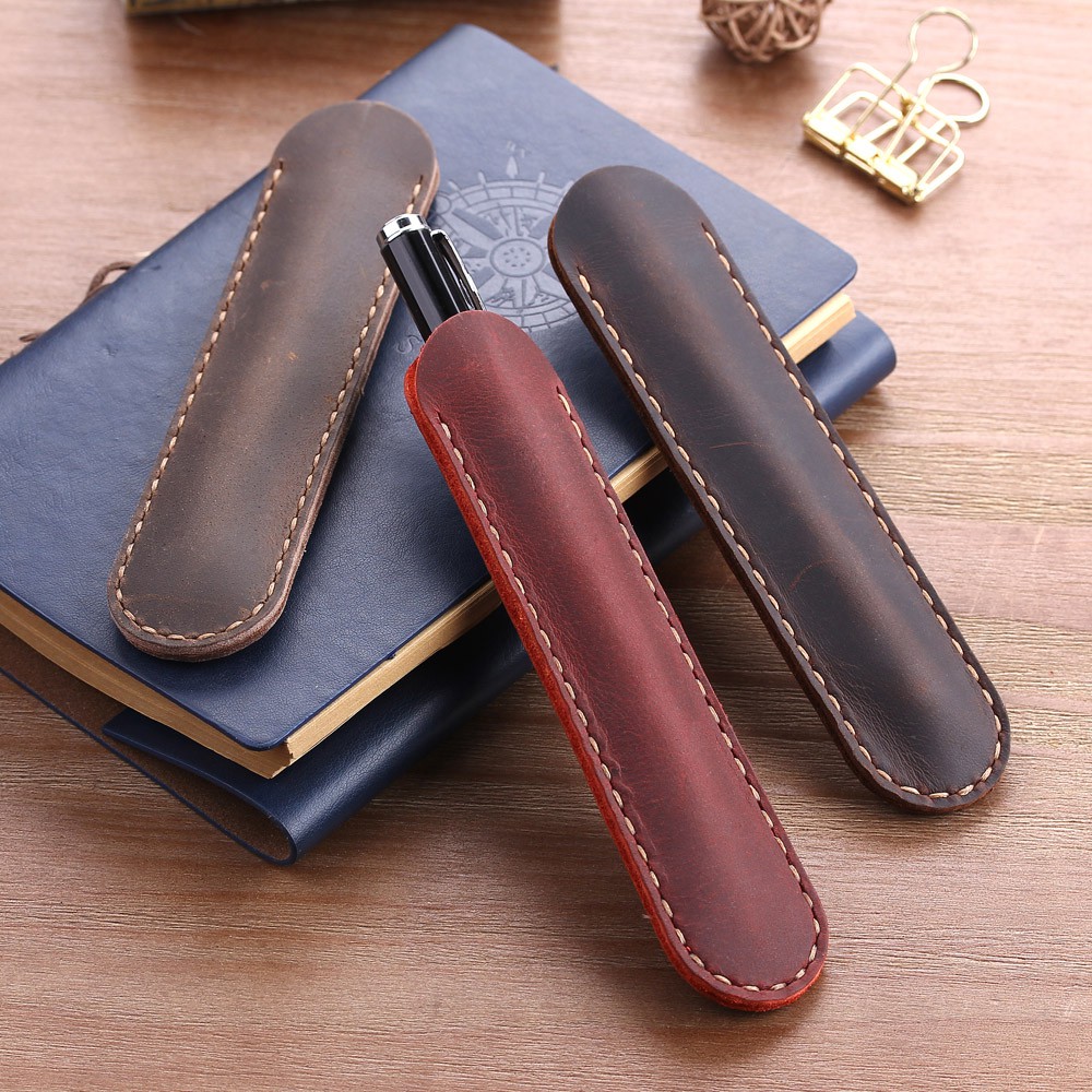 leather pen bag