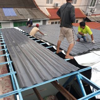 Repair baikpulih atap rumah ganti kekuda kayu dimakan anai ...