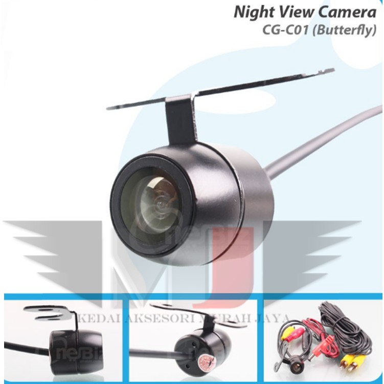 170º Night View Front & Reverse Camera - Butterfly with Screw REVERSE CAMERA ANGLE WATER PROOF FRONT /REAR Night Vision