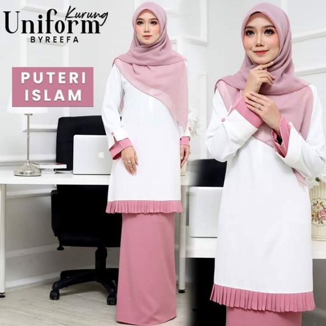 Byreefa Baju  Kurung  Uniform Design Leesa Shopee Malaysia