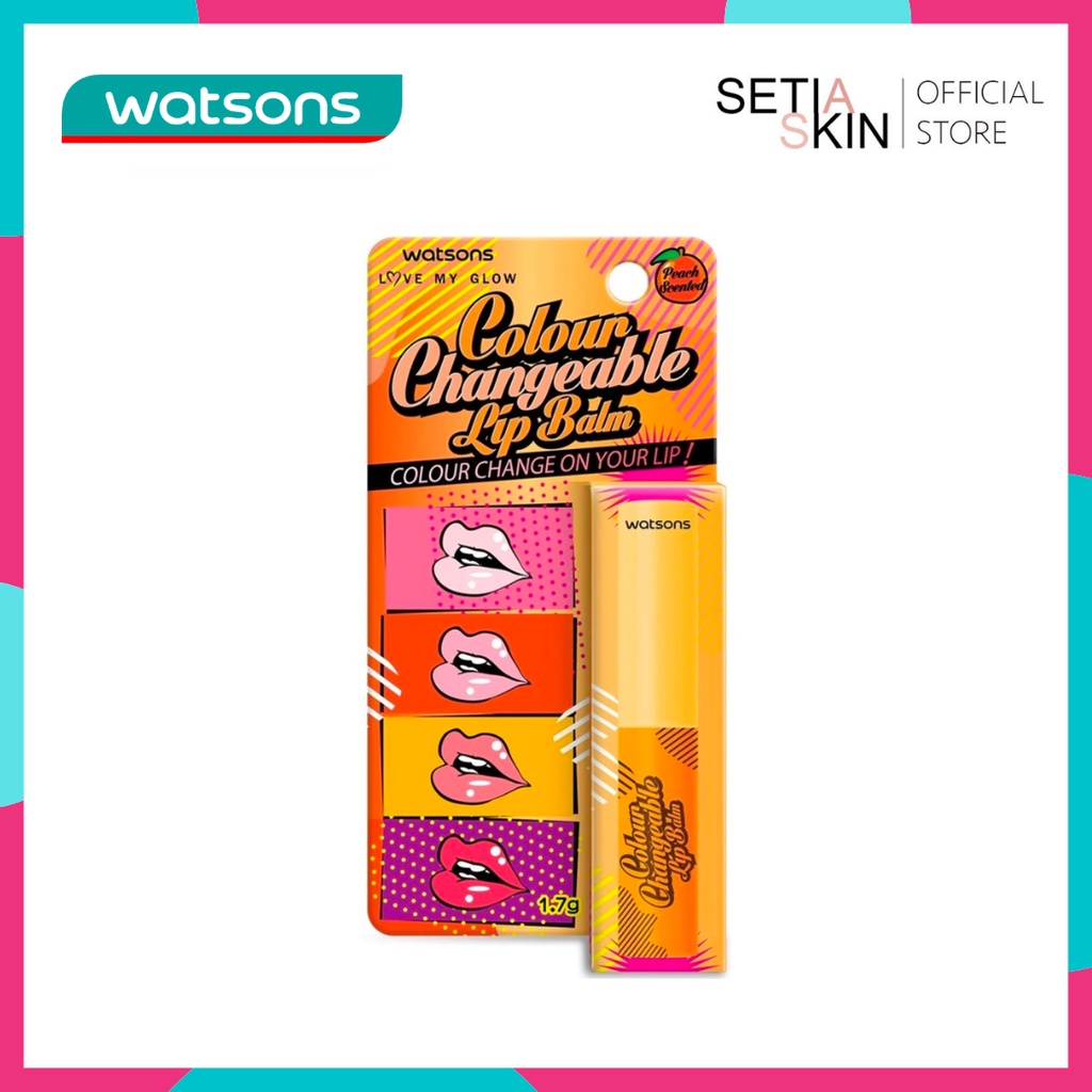 Watsons Colour changeable lip balm in Peach Shopee Malaysia