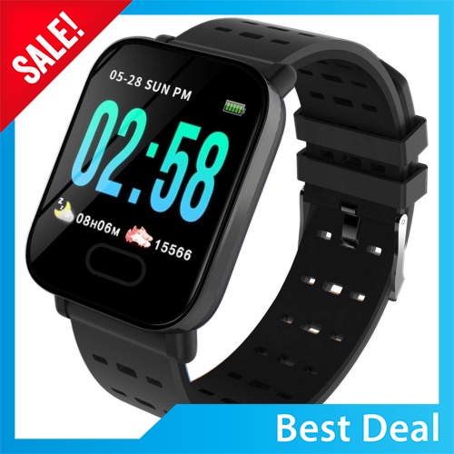 Best Deal A6 Smart Bracelet 1.3 Inch Color Screen Intelligent Watch Sport Fitness Tracker Blood Pressure Heart Rate Mon