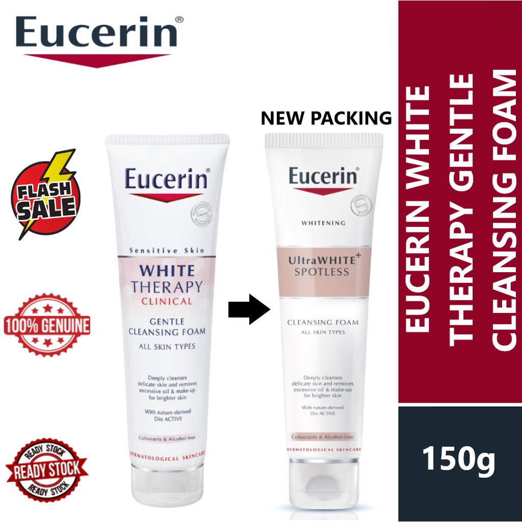 eucerin white solution gentle cleansing foam