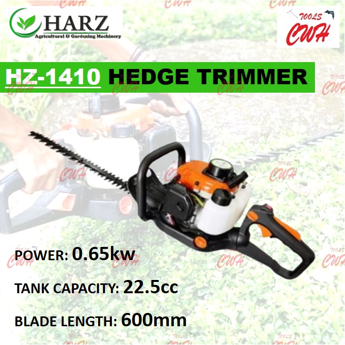 PRC / HARZ HZ1410 2STROKE HEDGE TRIMMER SHEAR SHRUBBER BUSH TRIMMING