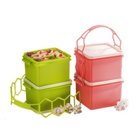 🎭Tupperware Double Deep with Caroulier Set (2 pcs per set)