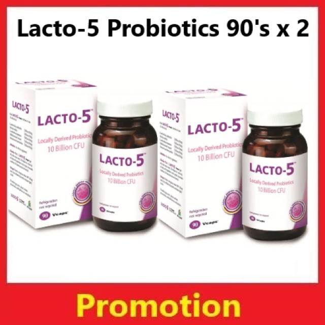 LACTO-5 PROBIOTICS 10 BILLION CFU 90's X 2 - New Stock | Shopee Malaysia