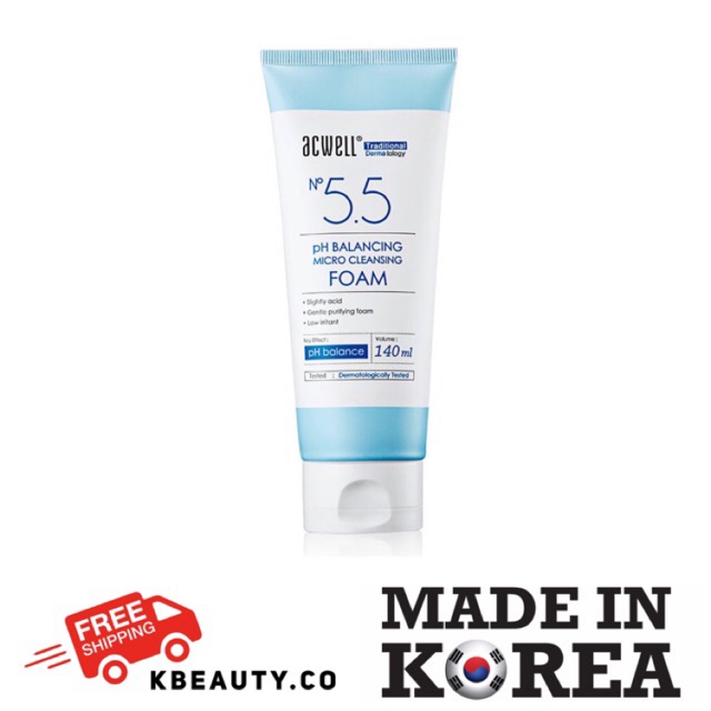 5.5 ph balancing micro cleansing foam