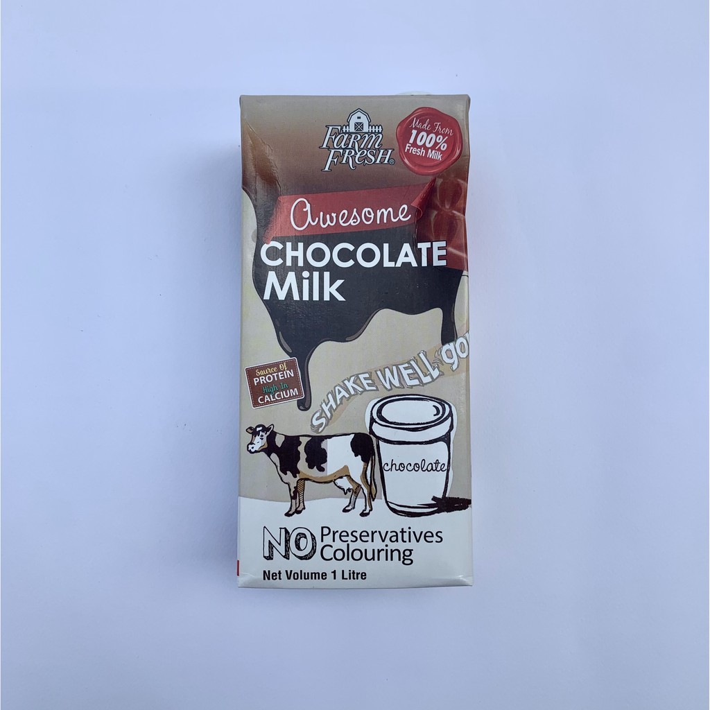 [Farm Fresh] UHT Premium Chocolate Milk 1L Shopee Malaysia