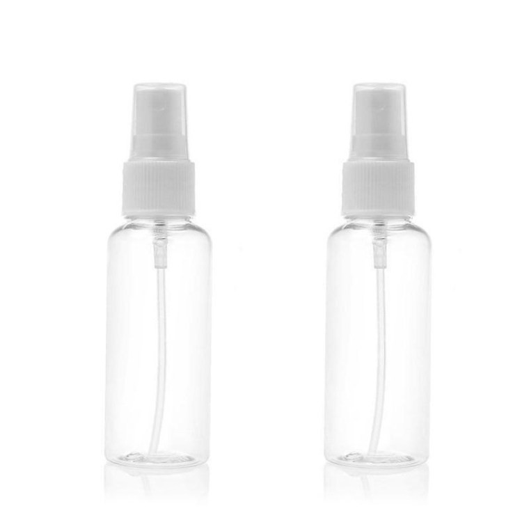 Delly 50ml Transparent Empty Spray Bottles Plastic Mini Refillable