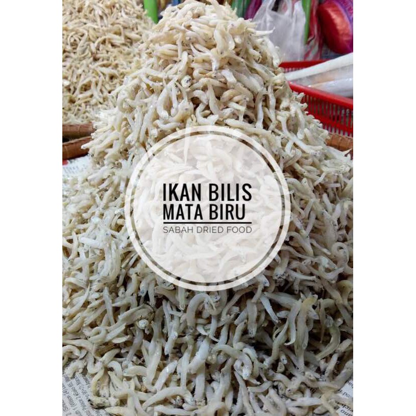 Ikan bilis mata biru dari Sabah 500g/ pack | Shopee Malaysia