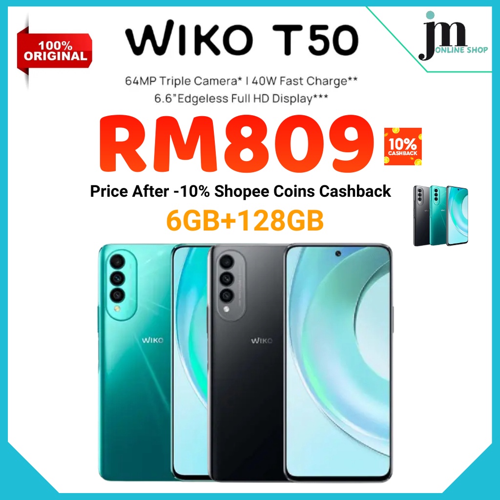 Wiko T50 Smartphone [6GB + 128GB] | 4000mAh Super Charge | 40W Fast ...