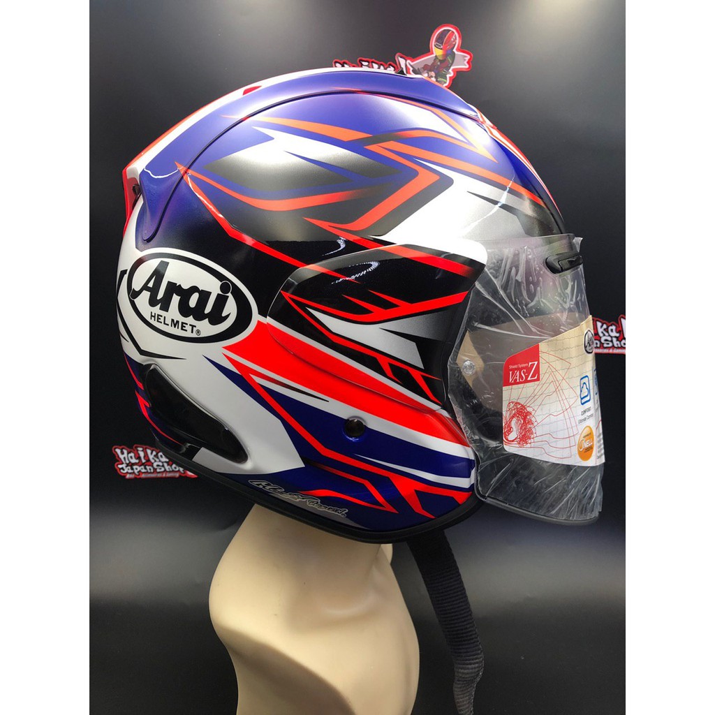 Arai Vz Ram Ghost Blue Original Shopee Malaysia