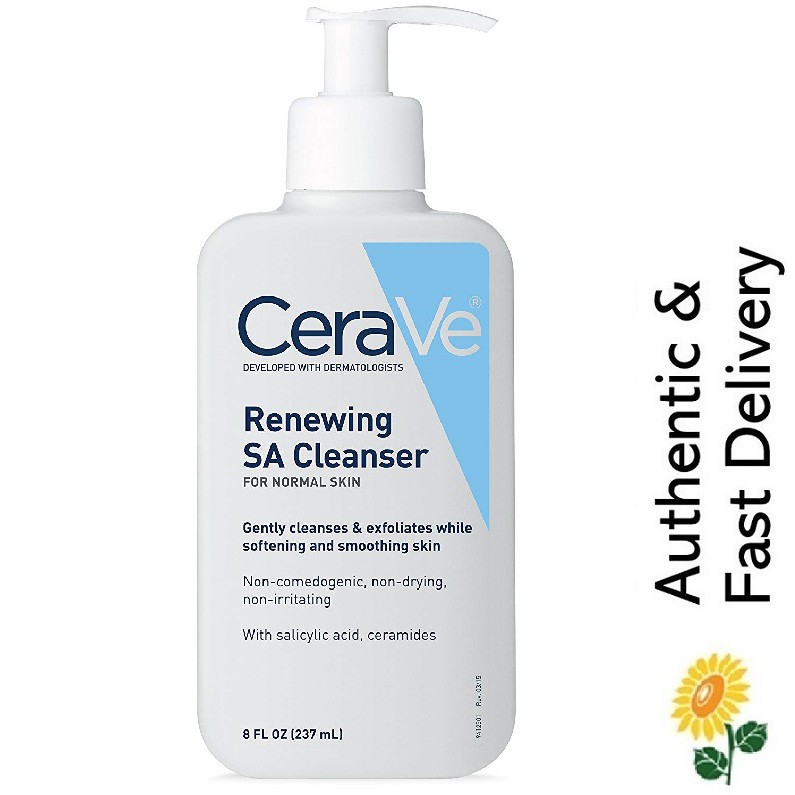In-Stock] Cerave, Renewing SA Cleanser 237 ml [Non-drying Non-irritating]  Shopee Malaysia