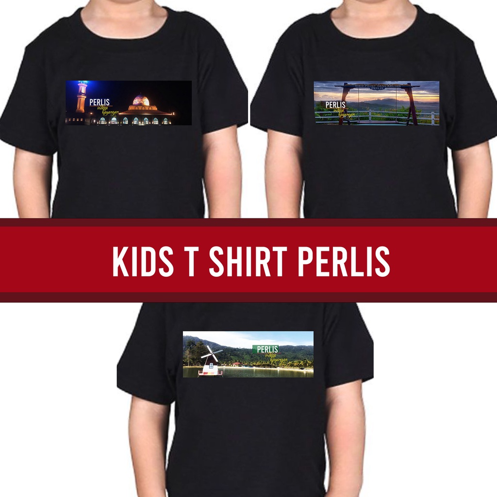 Kids T shirt Perlis Cotton T-Shirt Souvenir Gift T shirt Kanak kanak