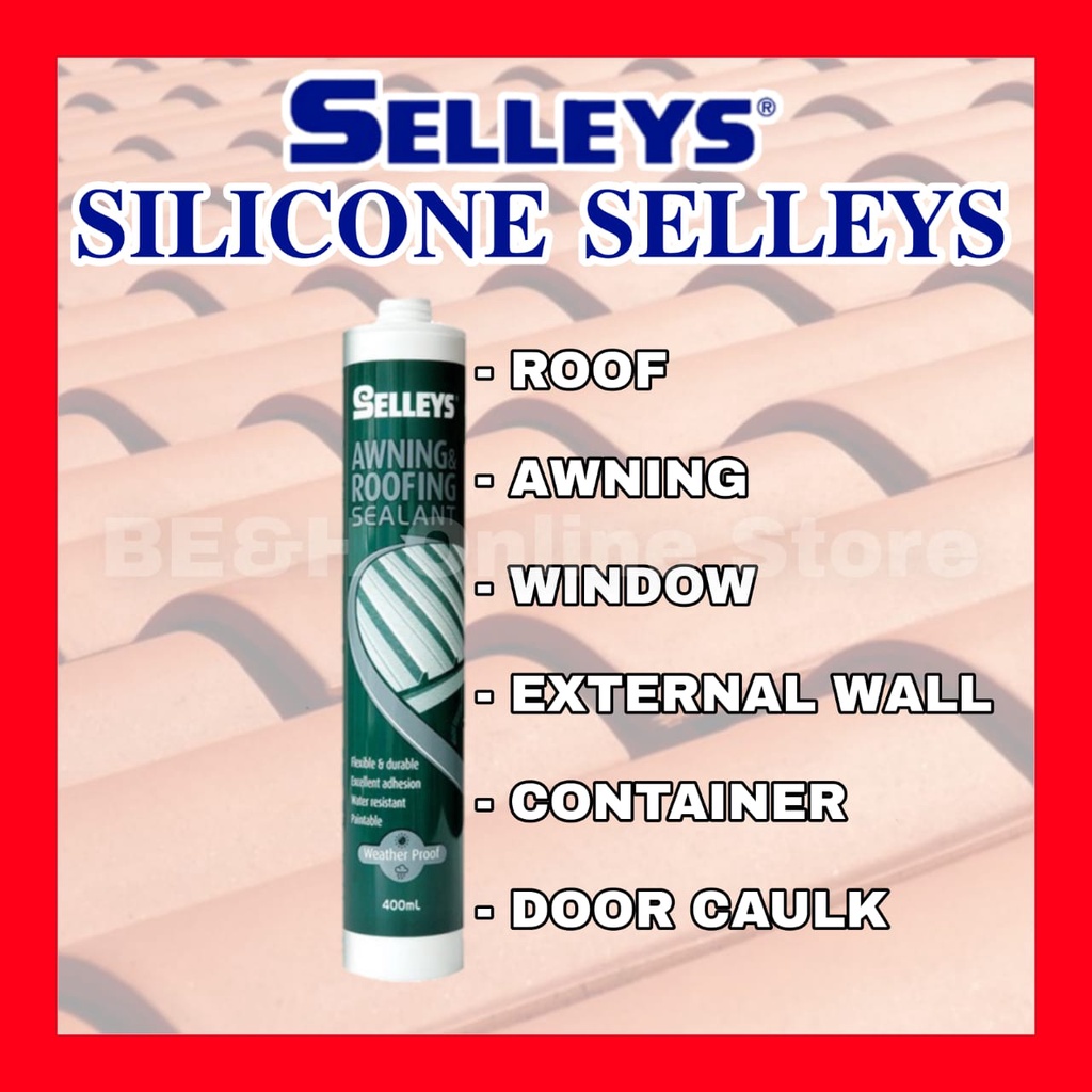 Silicone Selleys Awning & Roofing Sealant Silikon Baiki Bumbung Bocor