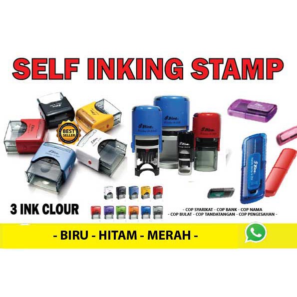 RUBER STAMP SELF INKING ( BULAT) | Shopee Malaysia