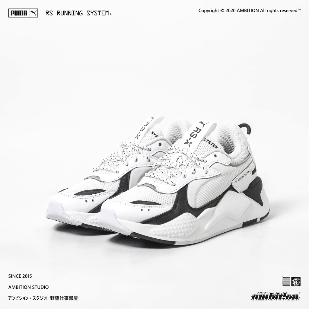 puma rsx black and white