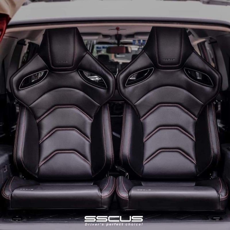SSCUS Semi Bucket Racing Seat UNIQ Red & Black Shopee Malaysia