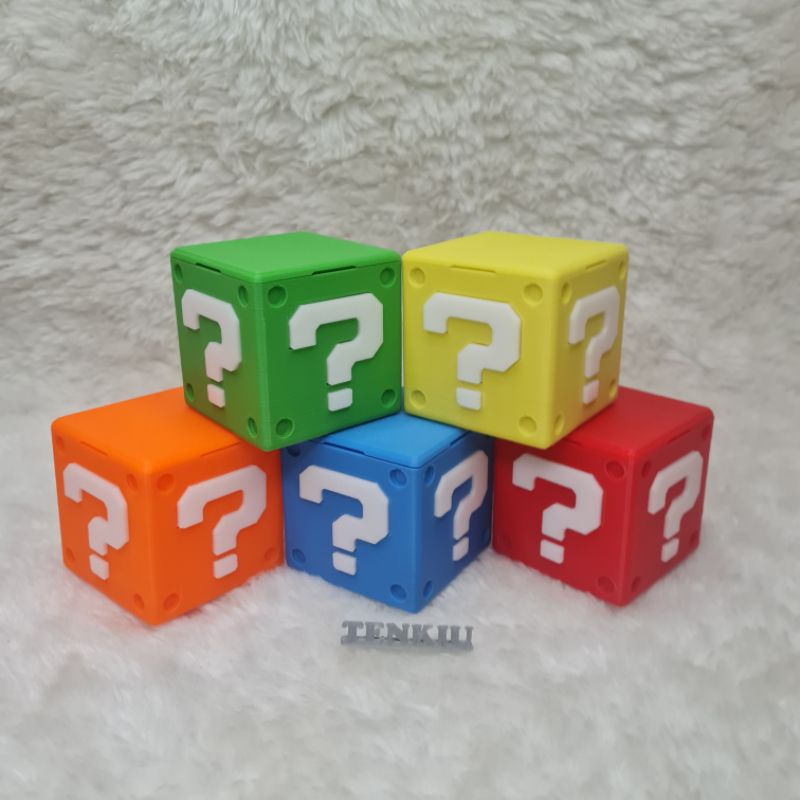 Customised 3D Printed Mario Cubes (choose blank or SD card storage